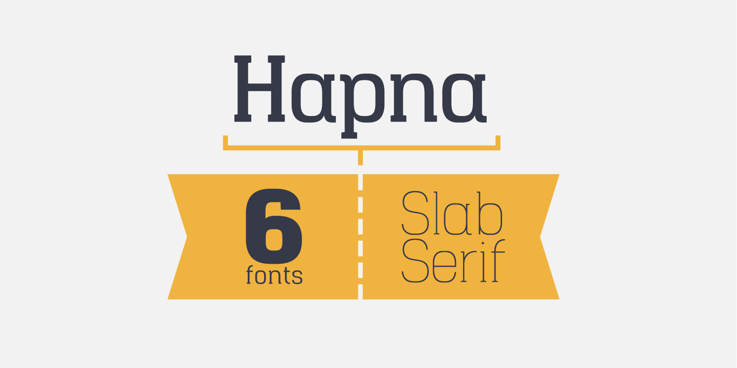 Hapna Slab Serif Font preview